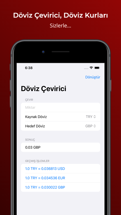 Döviz Çevirici, Döviz Kurları Screenshot