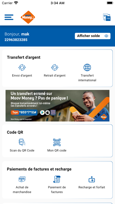 Moov Money Benin Screenshot