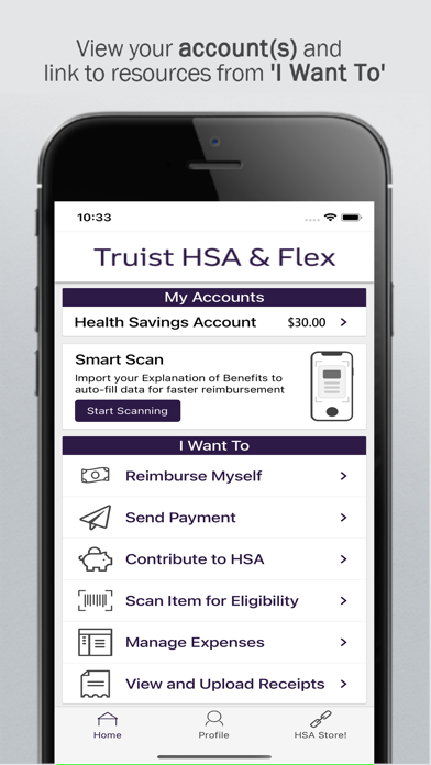 Truist HSA & Flex Screenshot