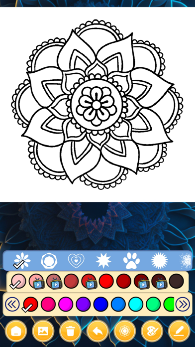 Mandala Art Coloring Games Screenshot
