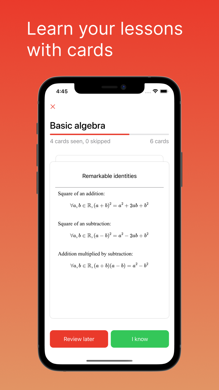 LaTeX Cards Flashcards