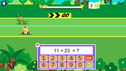 Funny Math Car Racing Game Screenshot