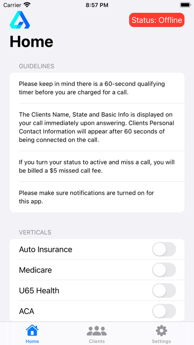 AllCalls.io Screenshot