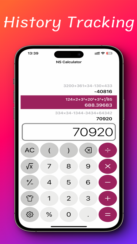 NS Calculator With History - 3.10 - (iOS)