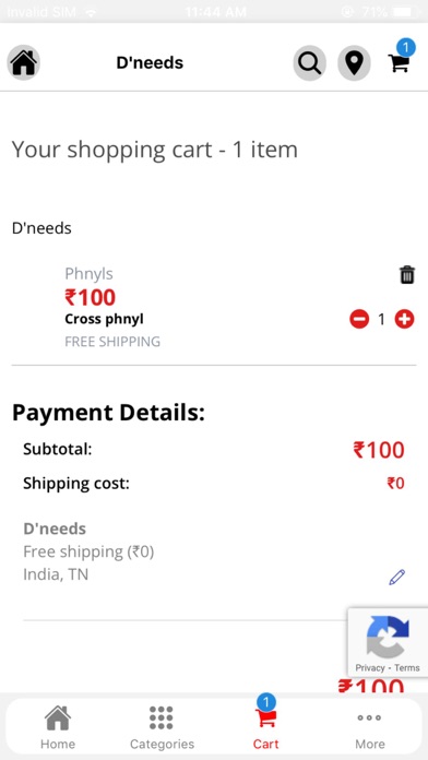 DNeeds Online Store of Assam Screenshot