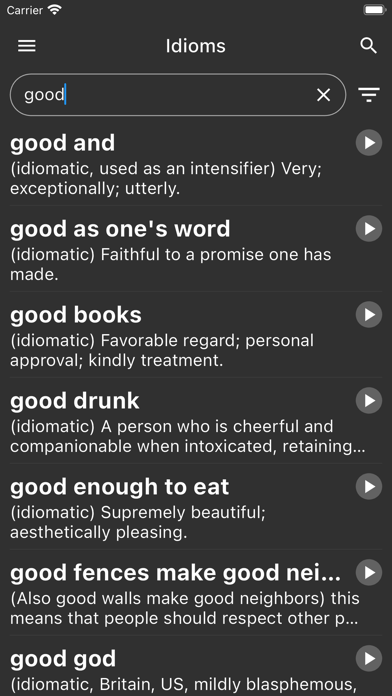 English Idioms Screenshot