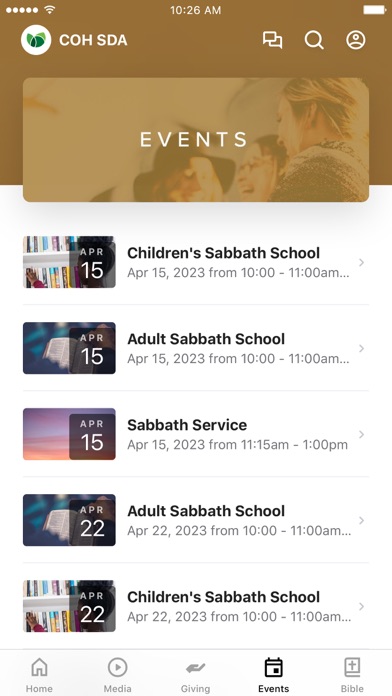 Community of Hope SDA Church Screenshot