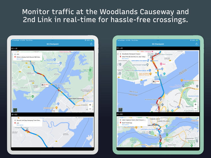 SG Checkpoint - Traffic Timing