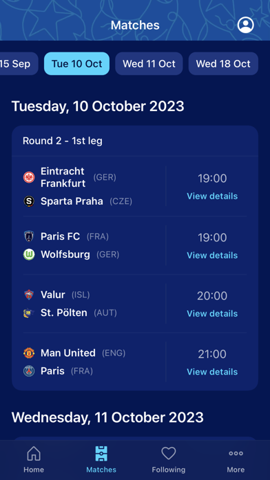 UEFA Women's Champions League Screenshot