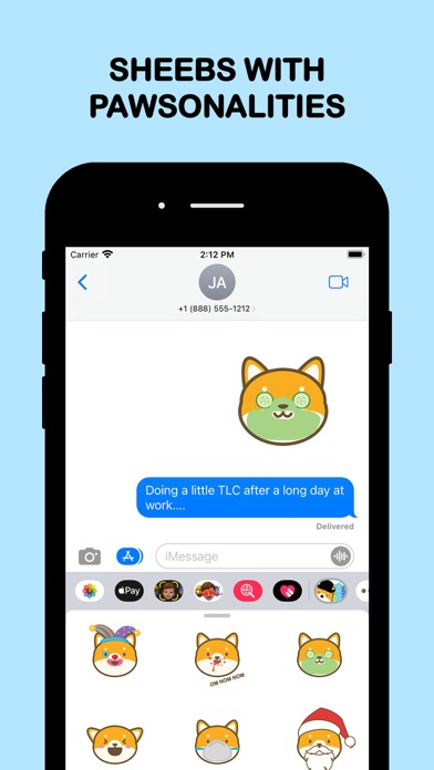 Shibamoji Shiba Sticker Add-On Screenshot