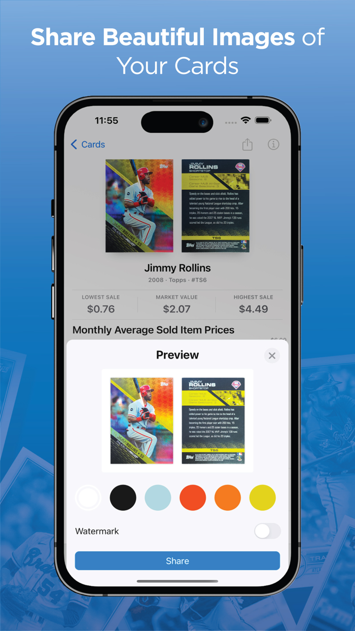 Cardstock Sports Card Scanner
