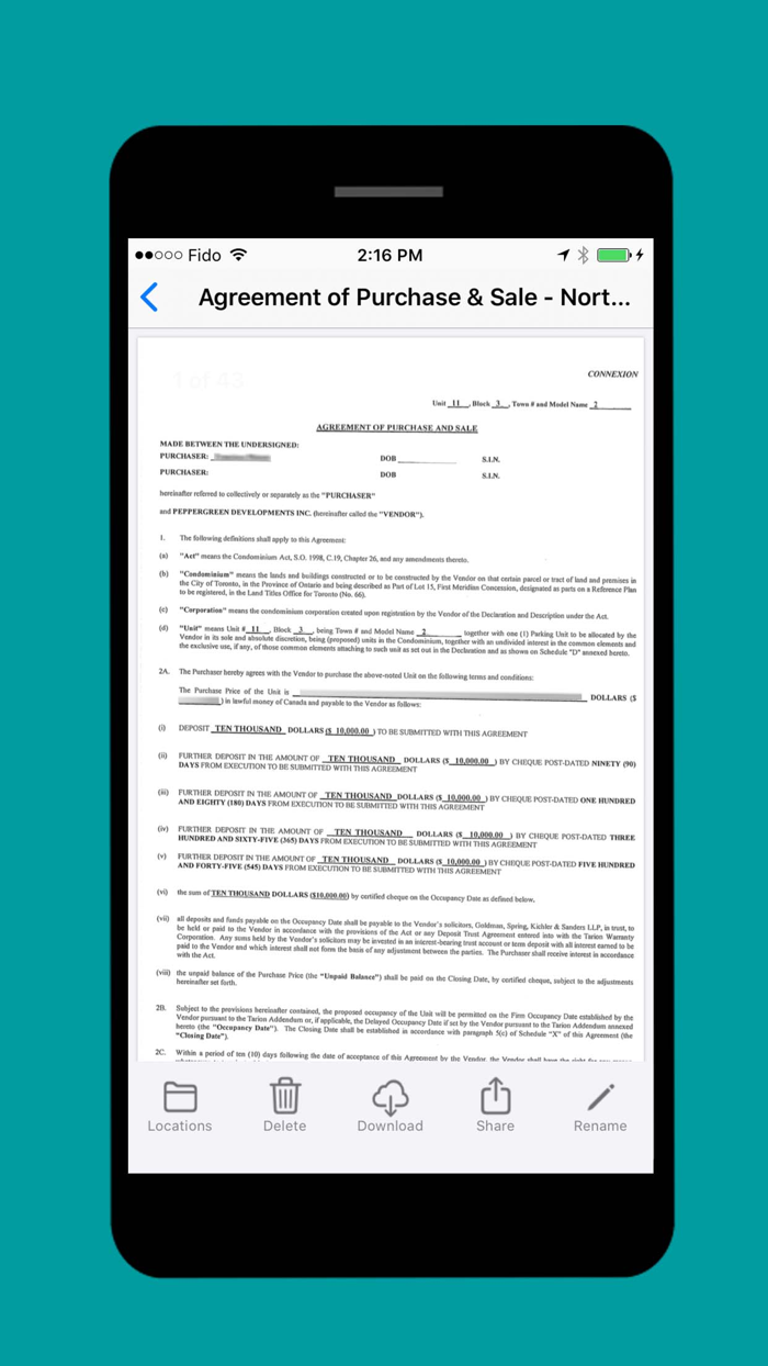 SEAT Financial Vault