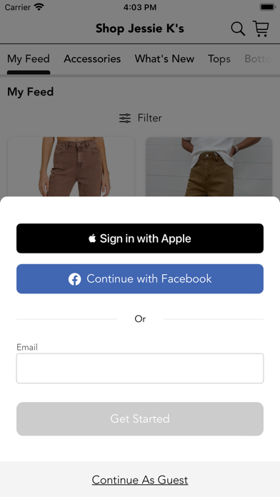 Shop Jessie K's Screenshot
