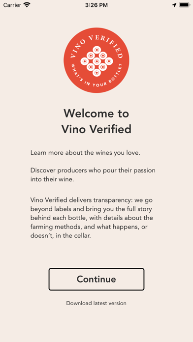 Vino Verified Screenshot
