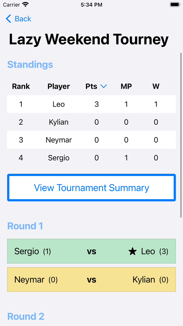 Glory eSoccer Tourney Manager