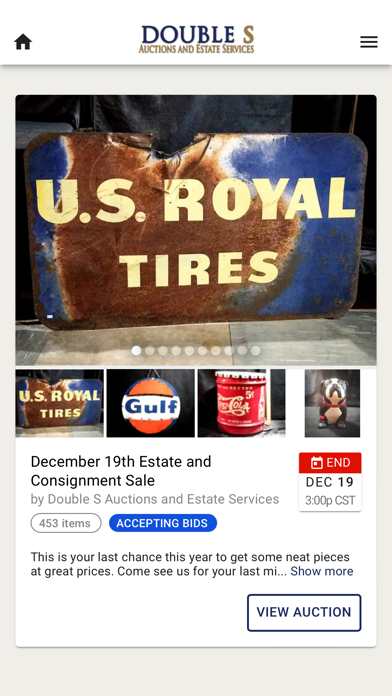 Double S Auctions Screenshot