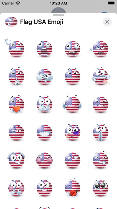 USA Flag Emoji Screenshot