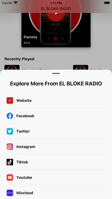 El Bloke Radio Screenshot