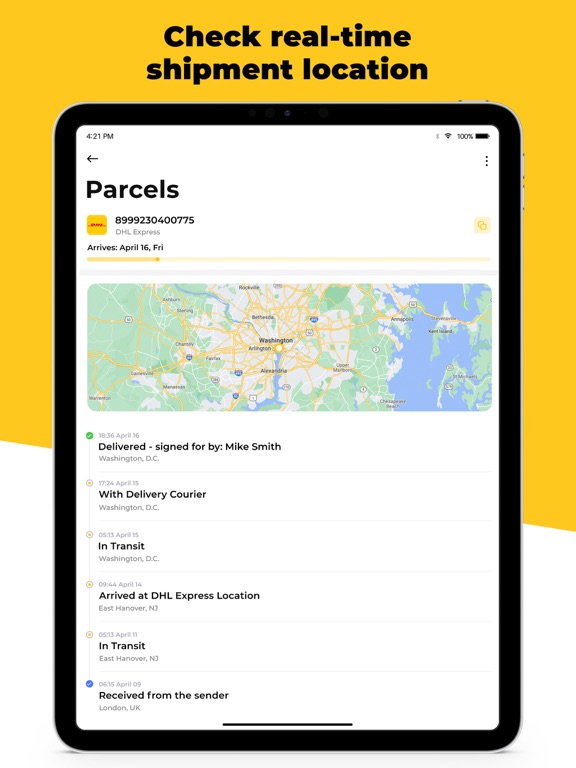 Ship07: Package Tracker App screenshot 2