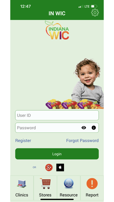 Indiana WIC Screenshot