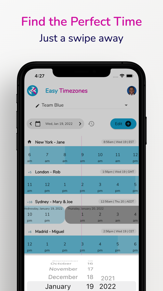 #4. Easy Timezones World Time (iOS) 由: Samtark