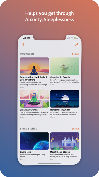 SAKEENAH-Muslim Meditation App Screenshot