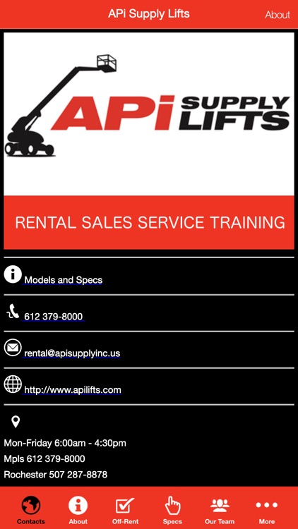APi Supply Lifts App