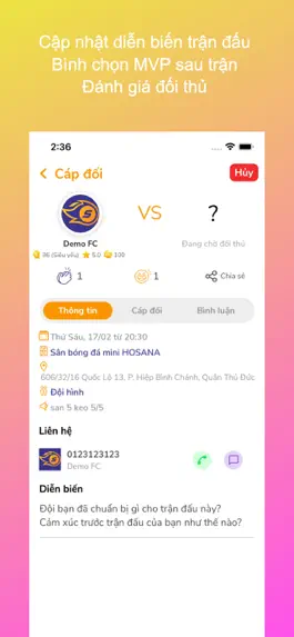 Game screenshot Sporta - Tìm đối thủ, cầu, sân hack