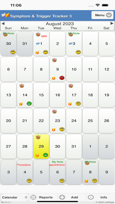 Symptom Trigger Tracker 3 Screenshot