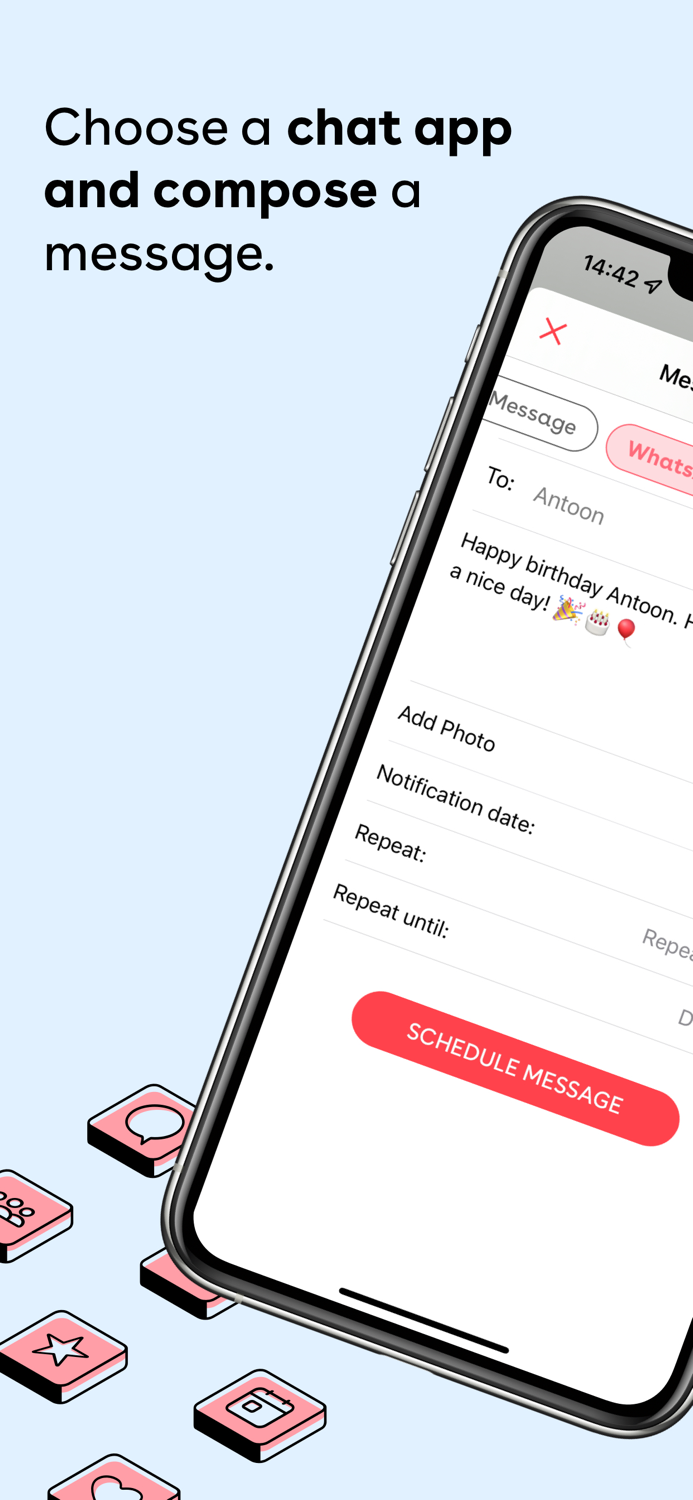 Scheduled - Send text later