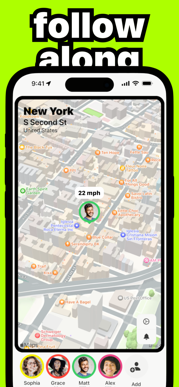LiveMap find friends and family