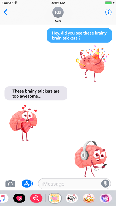 Screenshot #7 for Brainy Brain Activity Stickers
