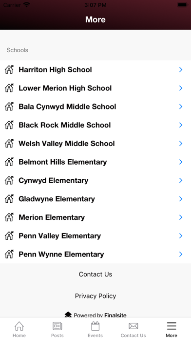 Lower Merion School Dist. Screenshot