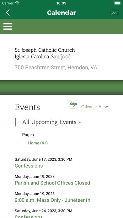 St. Joseph Church - Herndon VA Screenshot