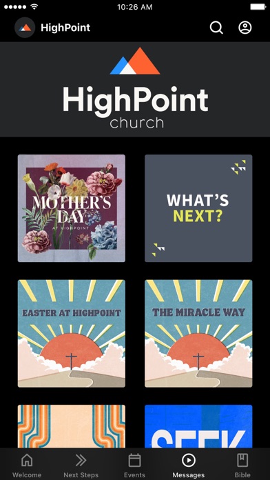 HighPoint Church App Screenshot