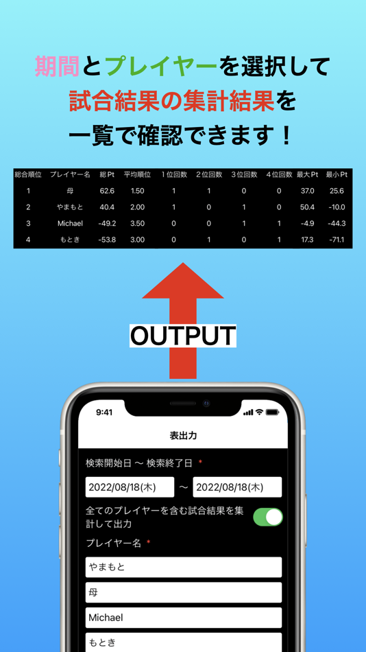 #4. 4Player-Mahjong Record (iOS) 由: kouten motoki