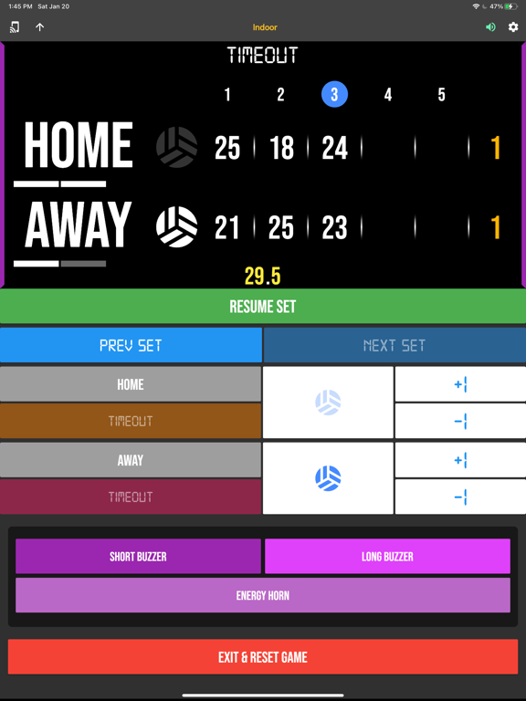 BT Volleyball Controller iPad screenshot 6 - Sports app