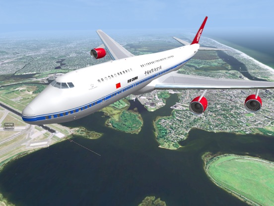 Flight Simulator FlyWings 2014 iPad app afbeelding 1