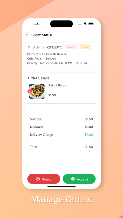 FoodKing - Manager Screenshot