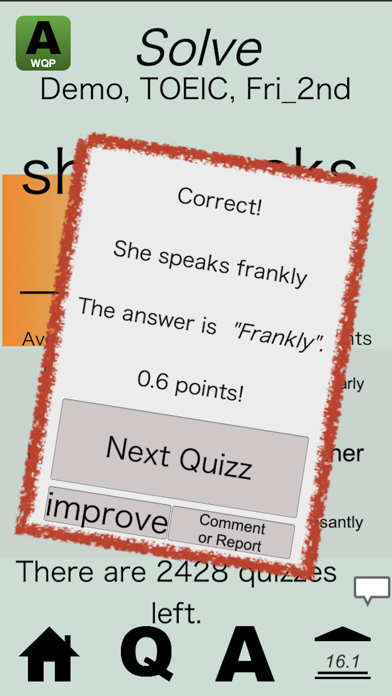 WordQuizPool Screenshot