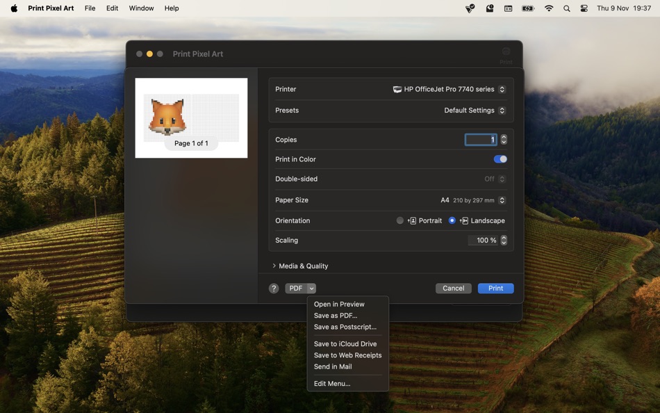 #2. Print Pixel Art (macOS) 由: Jan Nutbroek