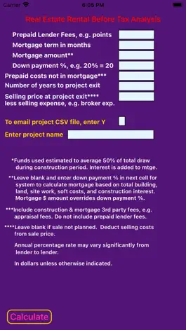 Game screenshot Real Estate Project Analysis apk
