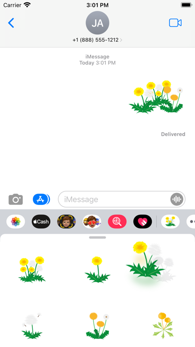 Sticker dandelion Screenshot