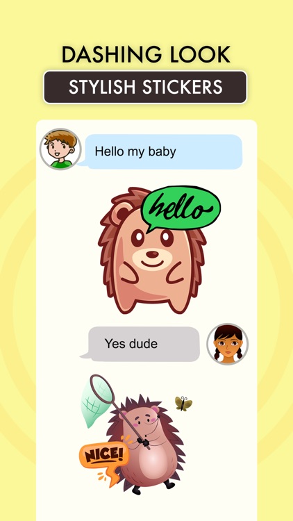 Animated HEDGEHOG Stickers Pac