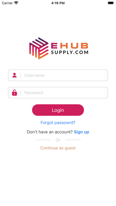 eHub Supply Screenshot