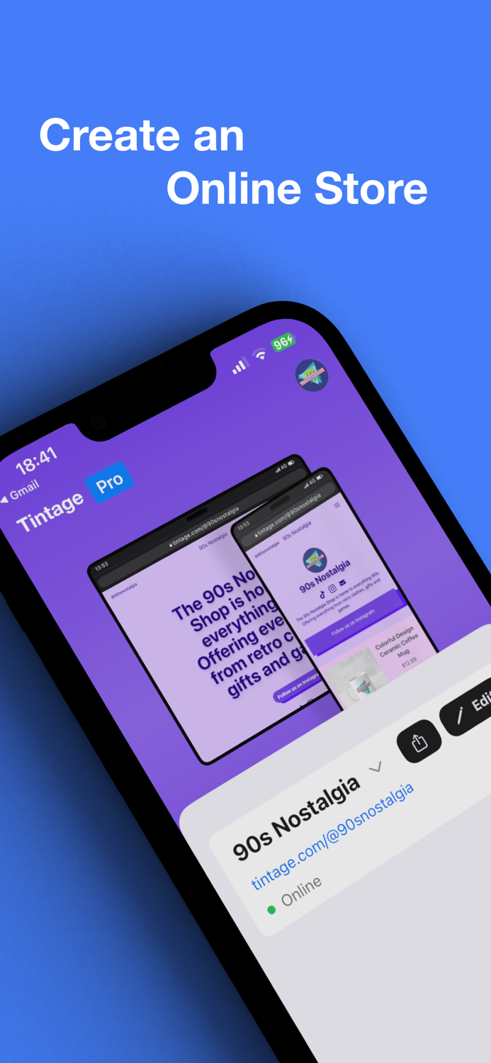 Tintage Store Builder