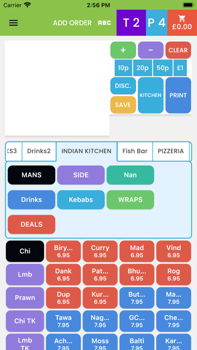 Tomafood POS Screenshot