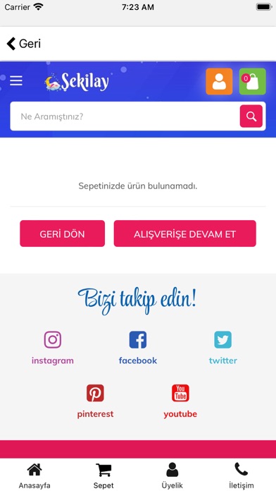 Şekilay - Online Alışveriş Screenshot