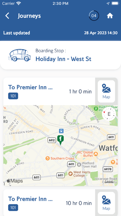 LHR Shuttle Service Screenshot