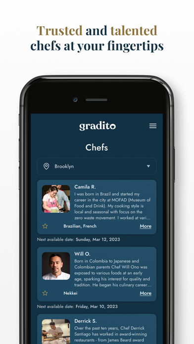 Gradito: Private Chefs at Home Screenshot